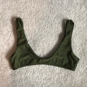 Zaful olive green bikini top